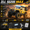 Радиоуправляемая машинка ZLL SG206 MAX 1:20 Yellow — внедорожник 4WD с бесколлекторным двигателем, металлическими элементами трансмиссии, независимой двухрычажной подвеской, LED-фарами, дальностью управления до 100 м и скоростью до 45 км/ч